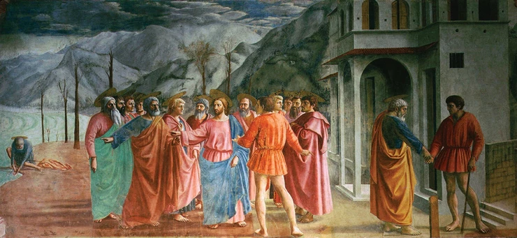 Masaccio, Tribute Money, 1425