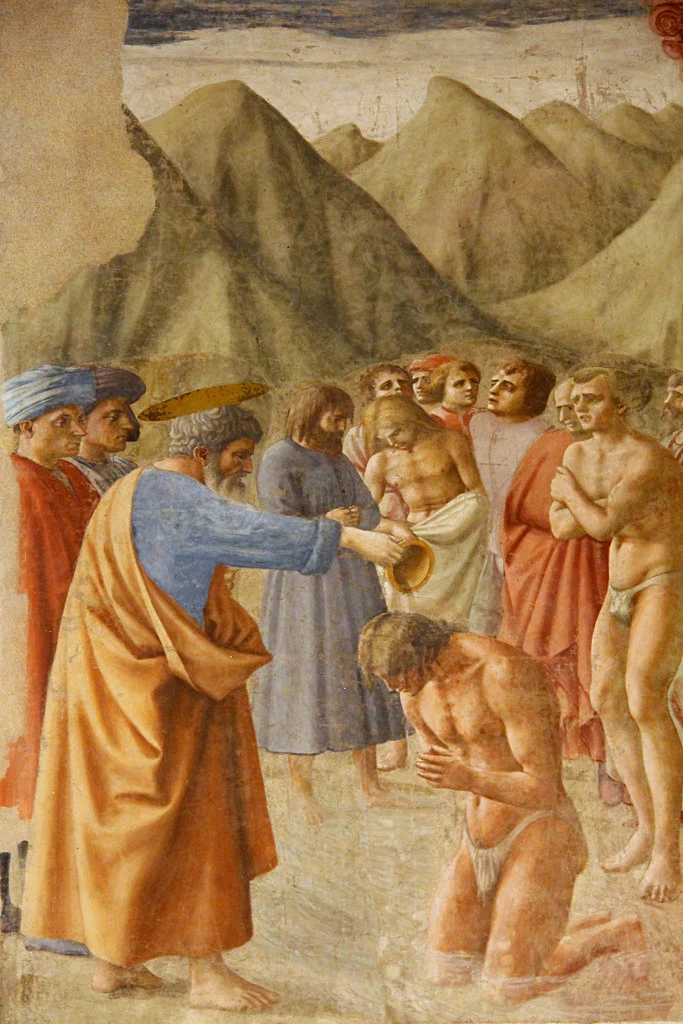 Masaccio, Baptism of the Neophytes