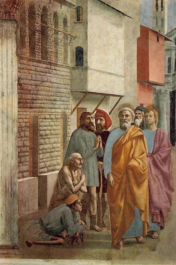 Masaccio, St. Peter Healing the Sick With His Shadow 