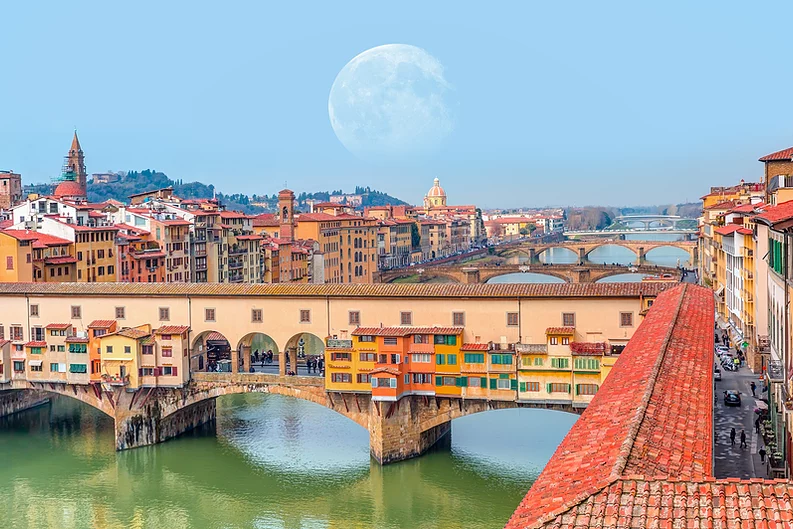 beautiful Ponte Vecchio in Florence