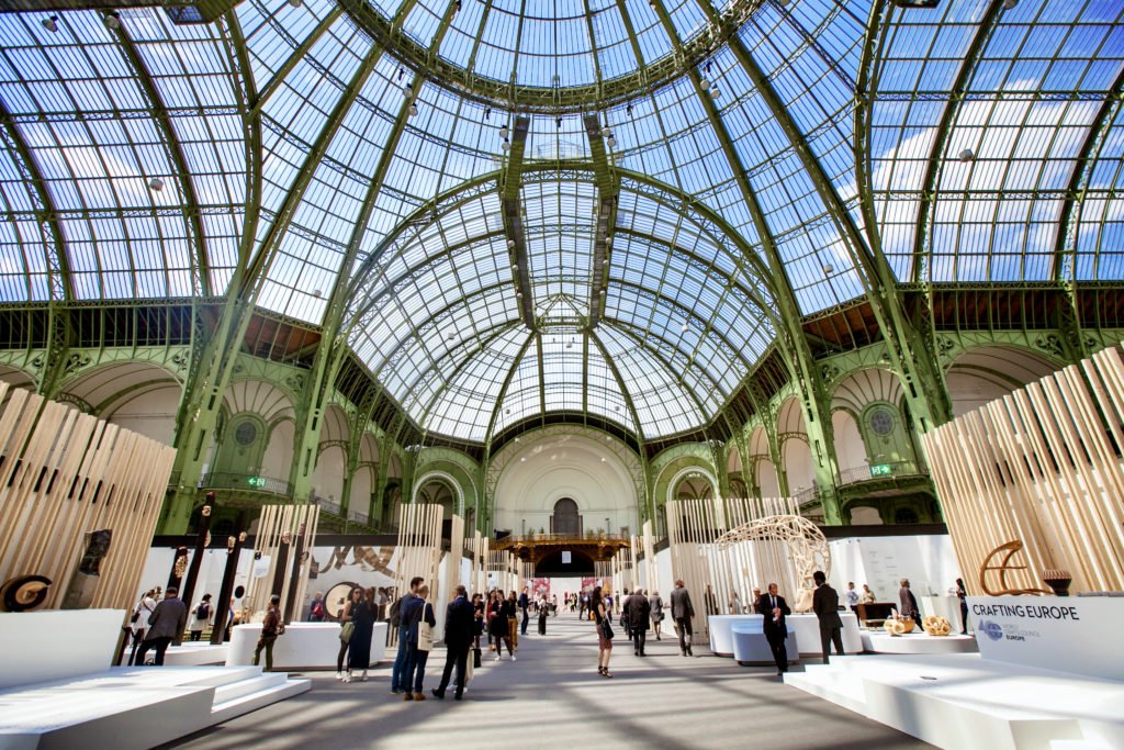 the glass domed canopy of the Grand Palais