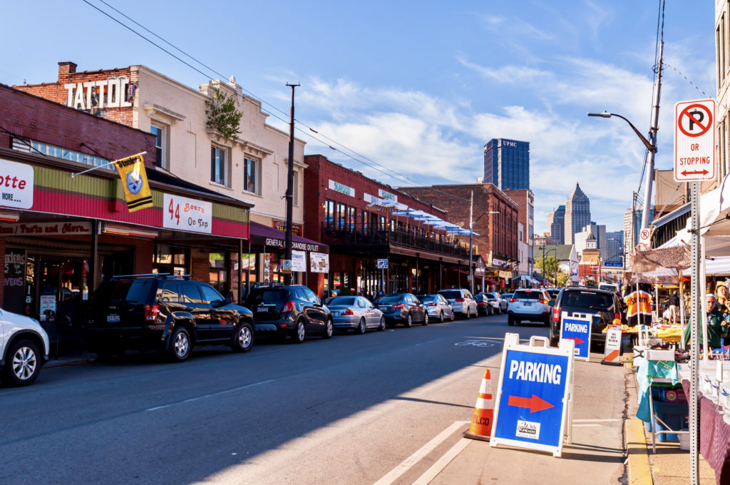 Penn Avenue in the Strip District neighborhood 