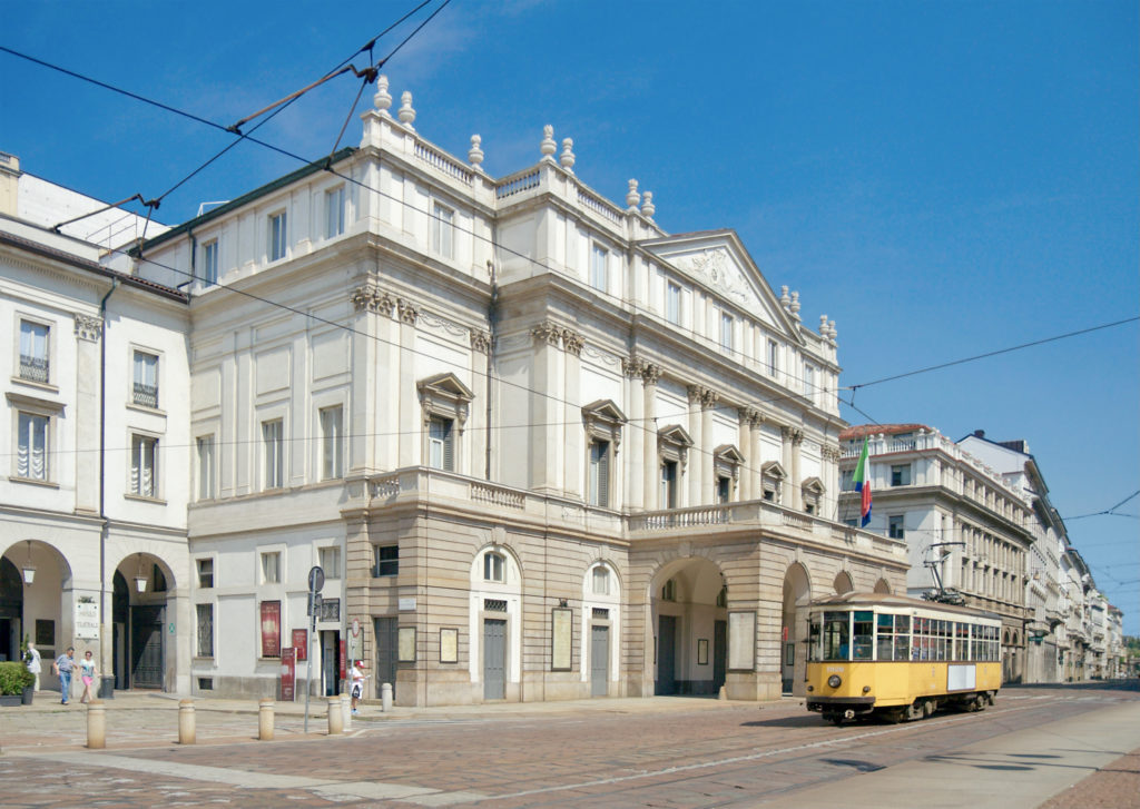 Piazza della Scala and La Scala Theatre