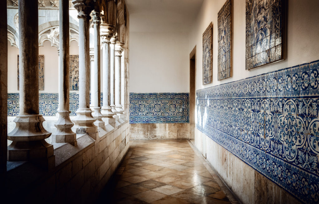 azulejos in the cloister of the Madre de Deus Convent