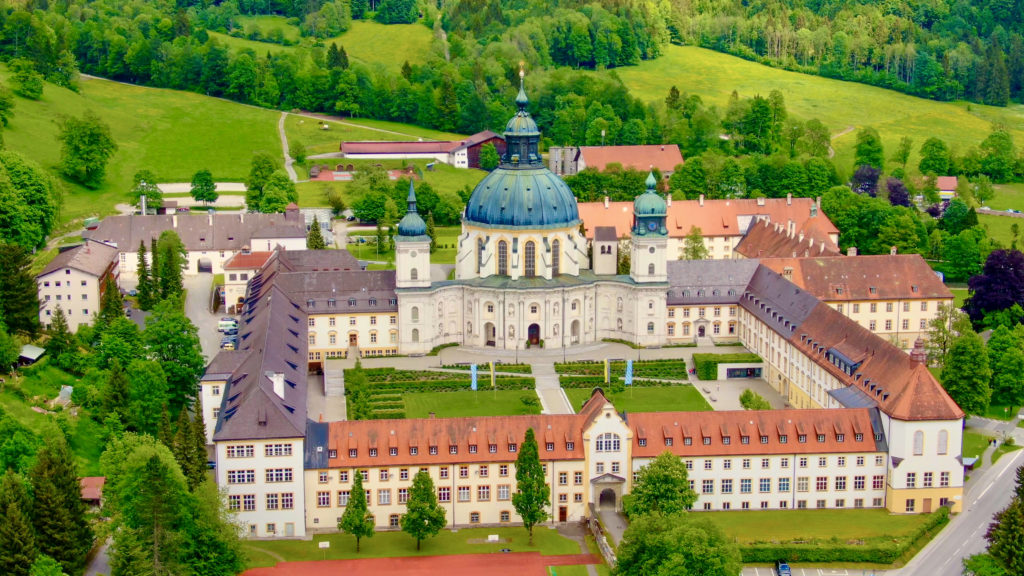 Ettal Abbey, a monastery in the village of Ettal