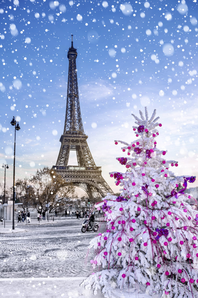 Eiffel Tower in winter