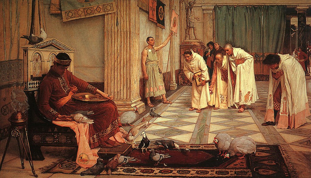 John William Waterhouse, The Favorites of the Emperor Honorius, 1883