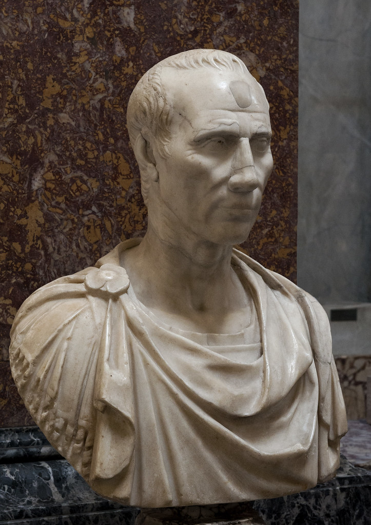 restored Bust of Julius Caesar, 30-20 B.C.