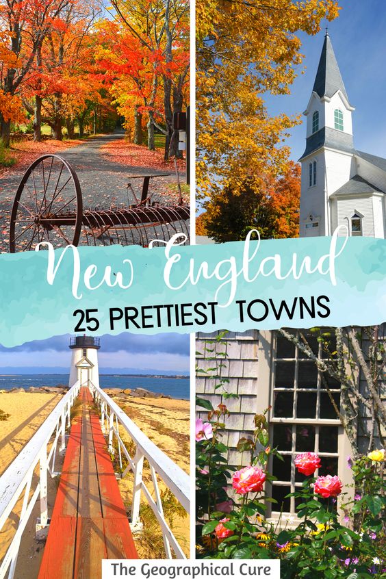 pin for best towns in New England