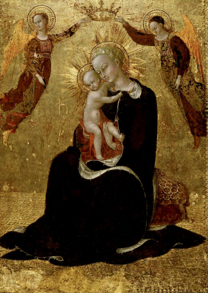 Stefano di Giovanni called Sassetta, Virgin of Humility Crowned by Two Angels, 1335–1340