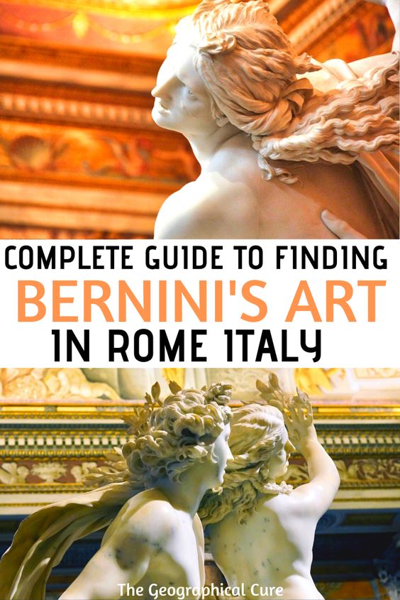 Pinterest pin for guide to Bernini's art in Rome