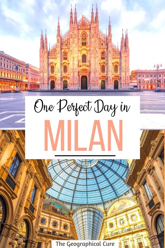 Pinterest pin for one day in Milan itinerary