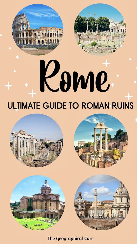 Pinterest pin for guide to Roman ruins