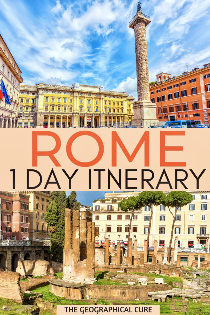 pin for 1 day in Rome itineraries