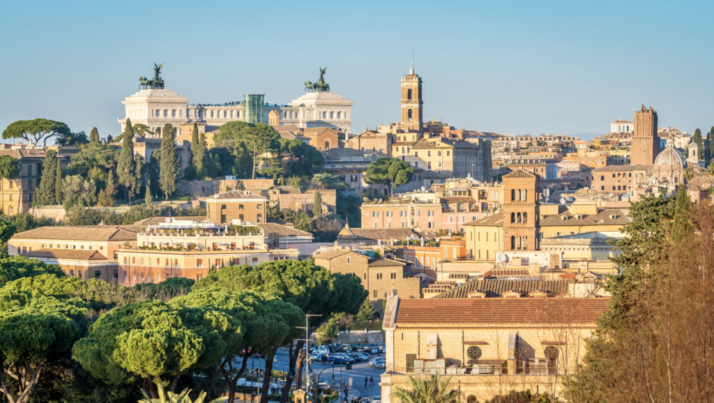 panoramic view of Aventine Hill