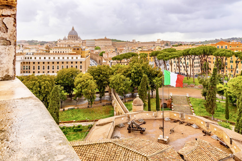 the elevated Passetto di Borgo