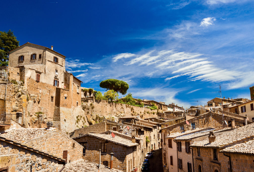 the medieval historic center of Orvieto