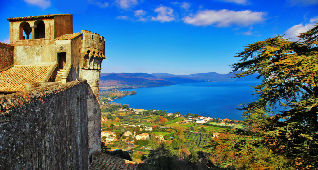 view from Odescalchi Castle in Bracciano