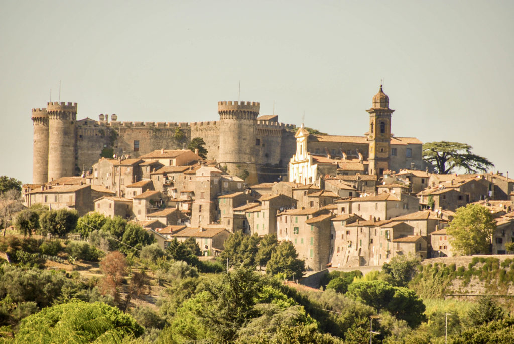 the medieval Castello Orsini-Odescalchis in the hilltop town of Bracciano