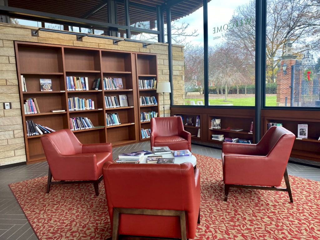 reading room in the Frick Visitor's Center
