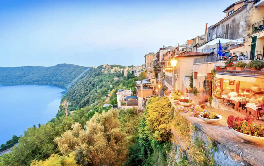 Lake Albano and Castle Gandolfo