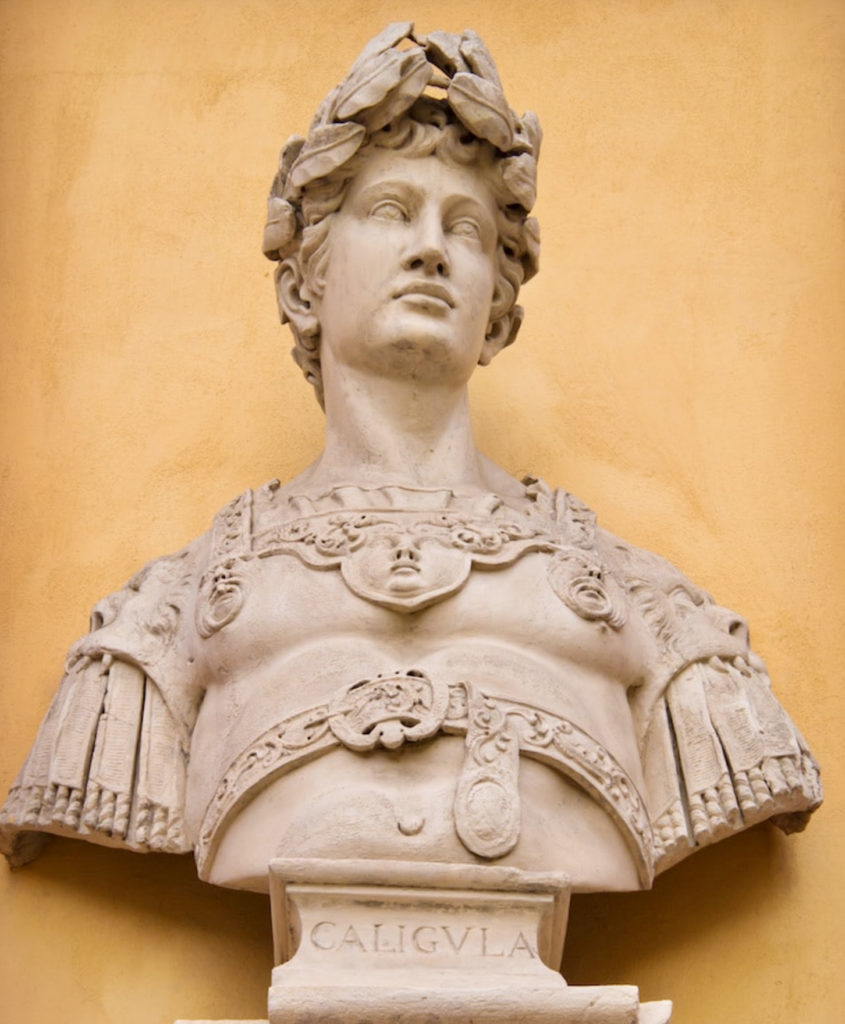 bust of Caligula, one of Rome's worst emperors