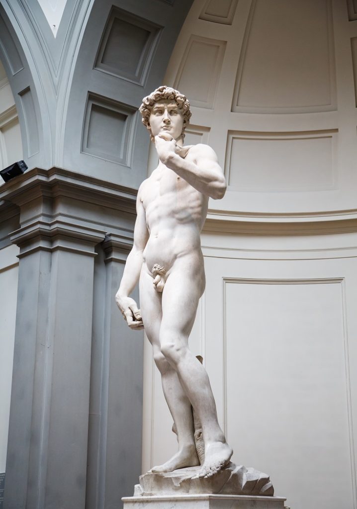 Michelangelo’s David in the Galleria della Accademia