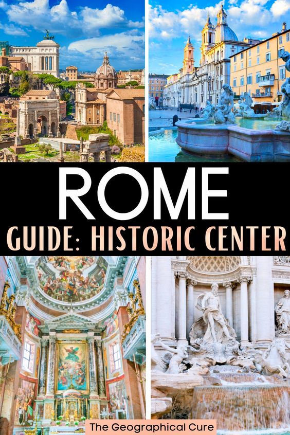 Pinterest pin for walking tour of central Rome