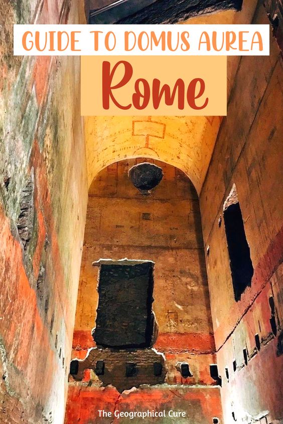 Pinterest pin for guide to Domus Aurea