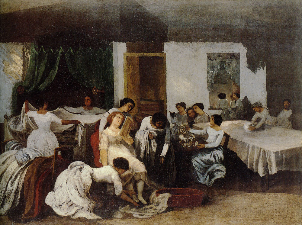 Gustav Courbet, Preparation of the Dead Girl, 1850-55