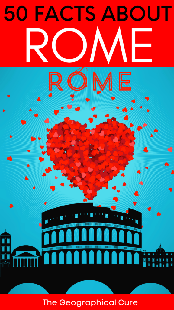 Pinterest pin for interesting facts about Rome
