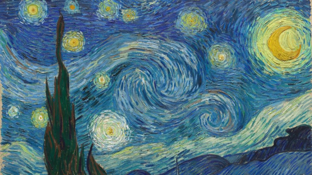 Van Gogh, Starry Night, 1889 -- at the Met in NYC