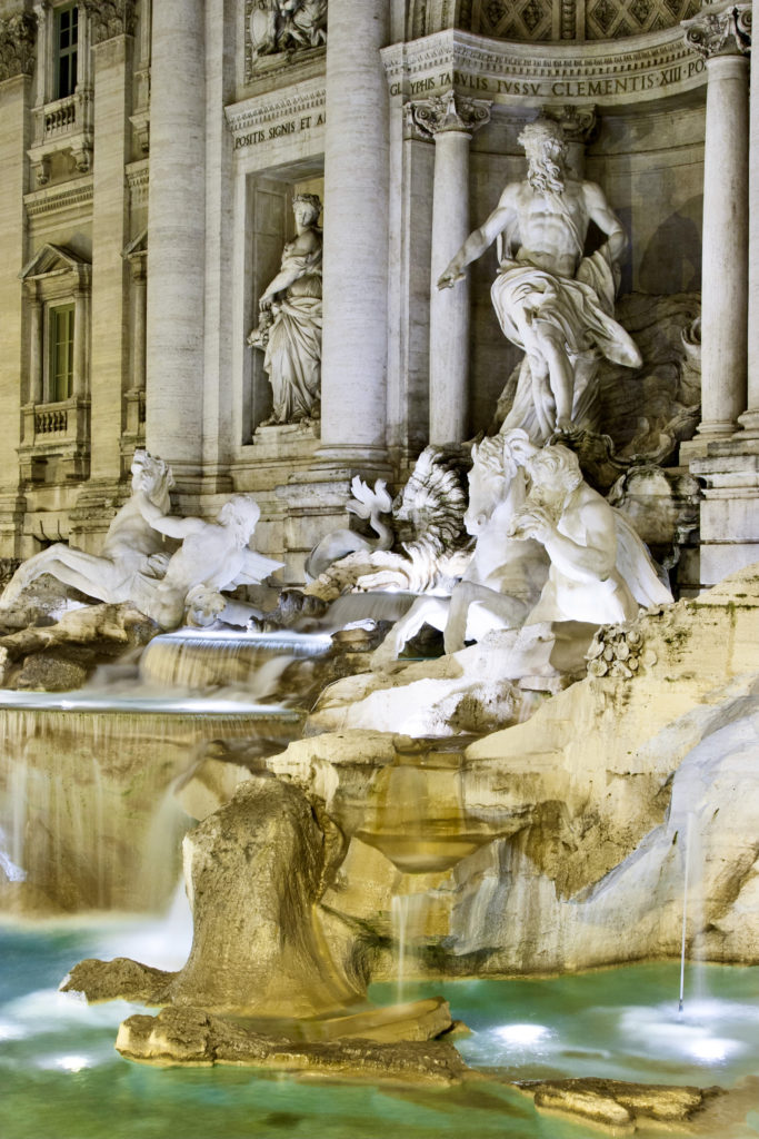 detail of Ocean in the Trevi Fountain