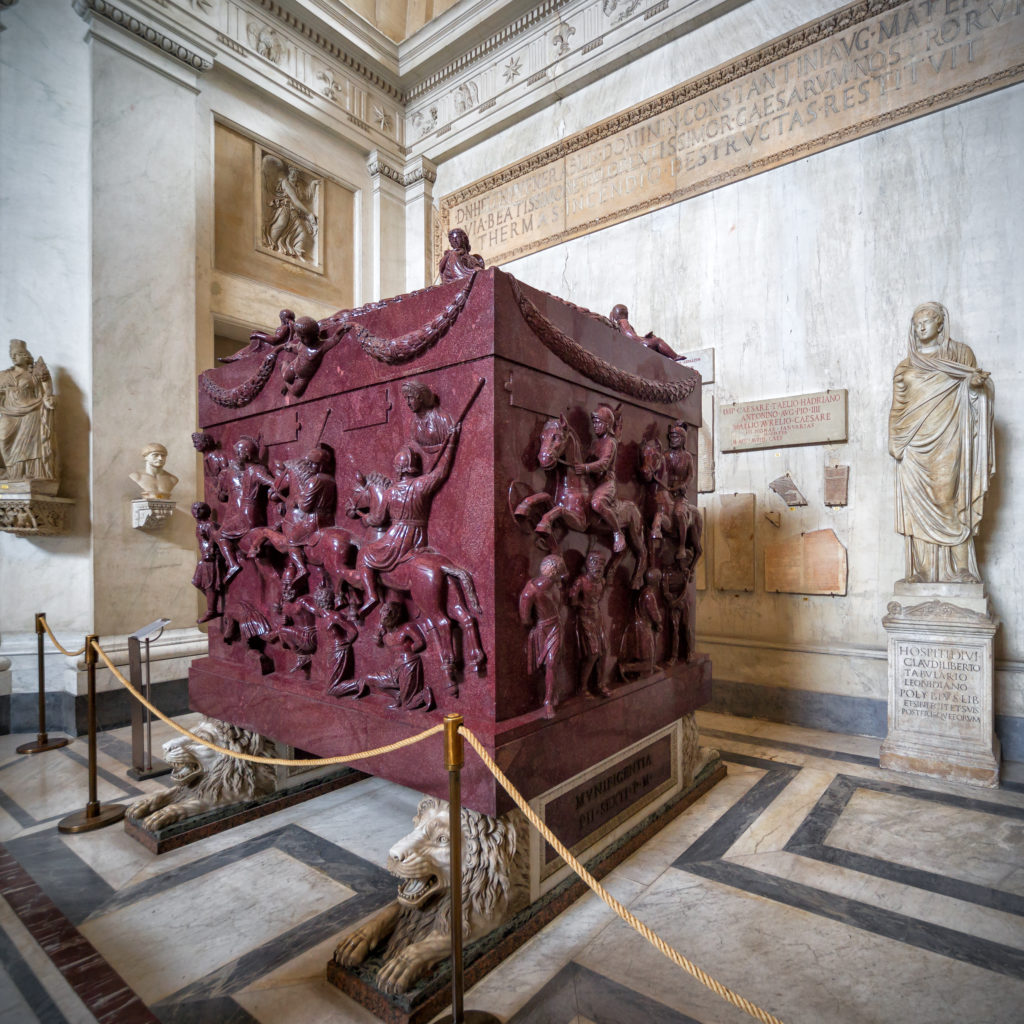 sarcophagus of Helen in the Vatican Museums