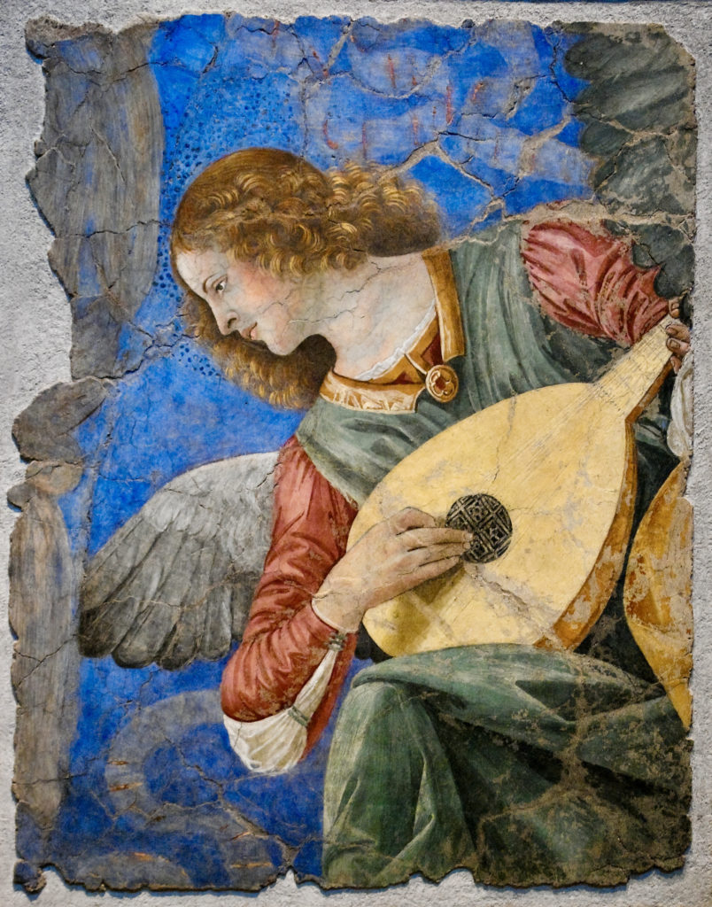 angels playing instruments fresco by Melozzo da Forli