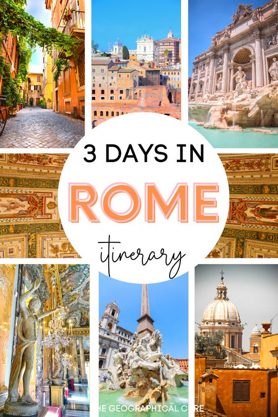 Pinterest pin for three days in Rome itinerary