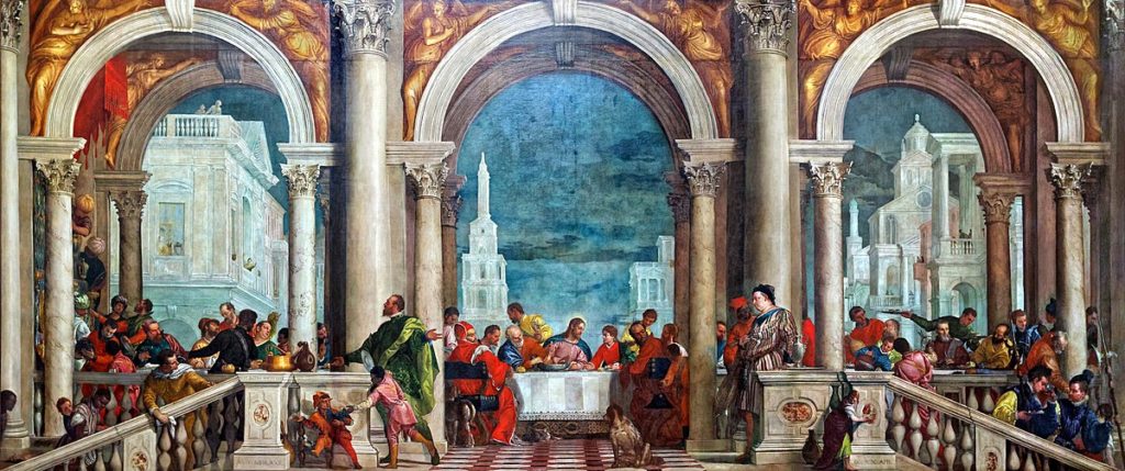 Veronse, Feast in the House of Levi, 1573 -- a massive painting