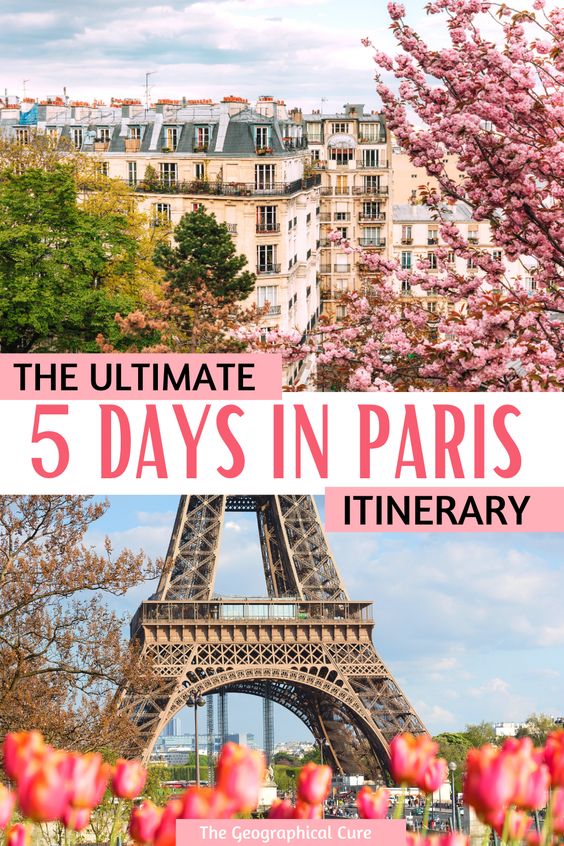 pin for 5 days in Paris itinerary
