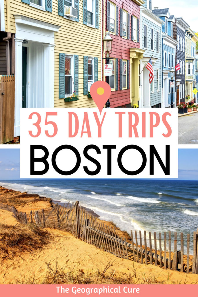 Pinterest pin for guide to the best day trips from Boston