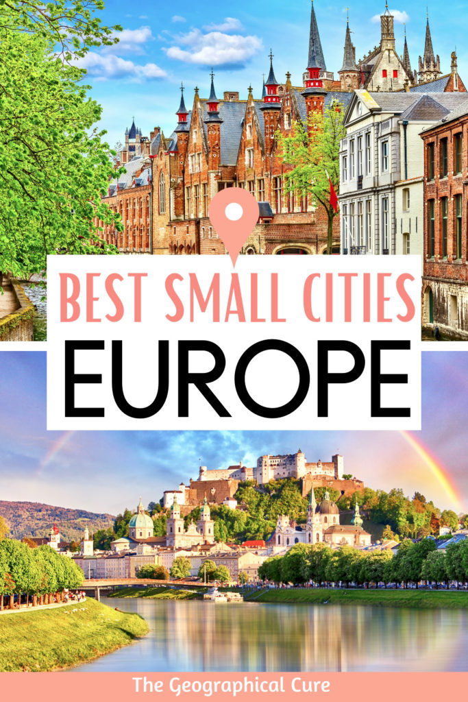 Pinterest pin for  the best small cities in Europe