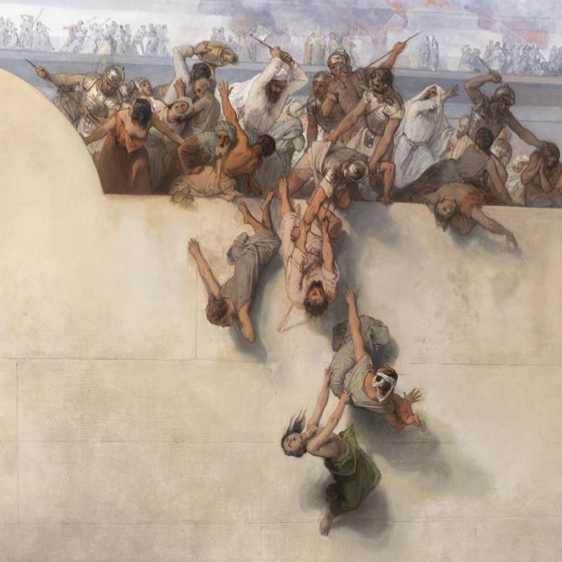 Francesco Hayez, detail Destruction of the Temple in Jerusalem, 1860-67