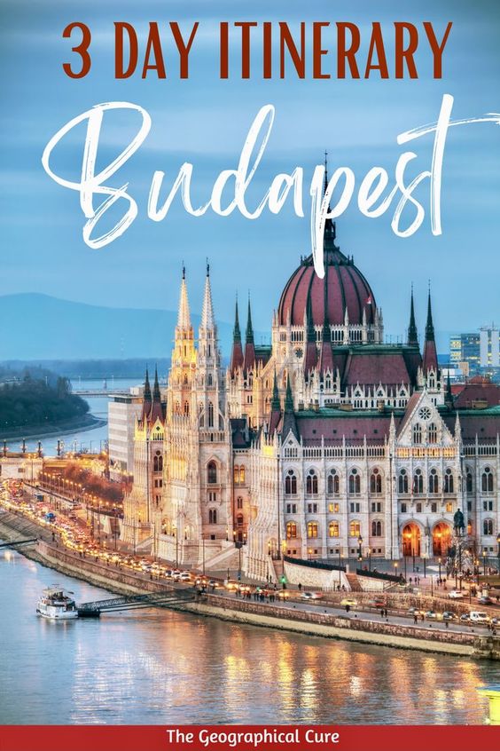Pinterest pin for 3 days in Budapest itinerary
