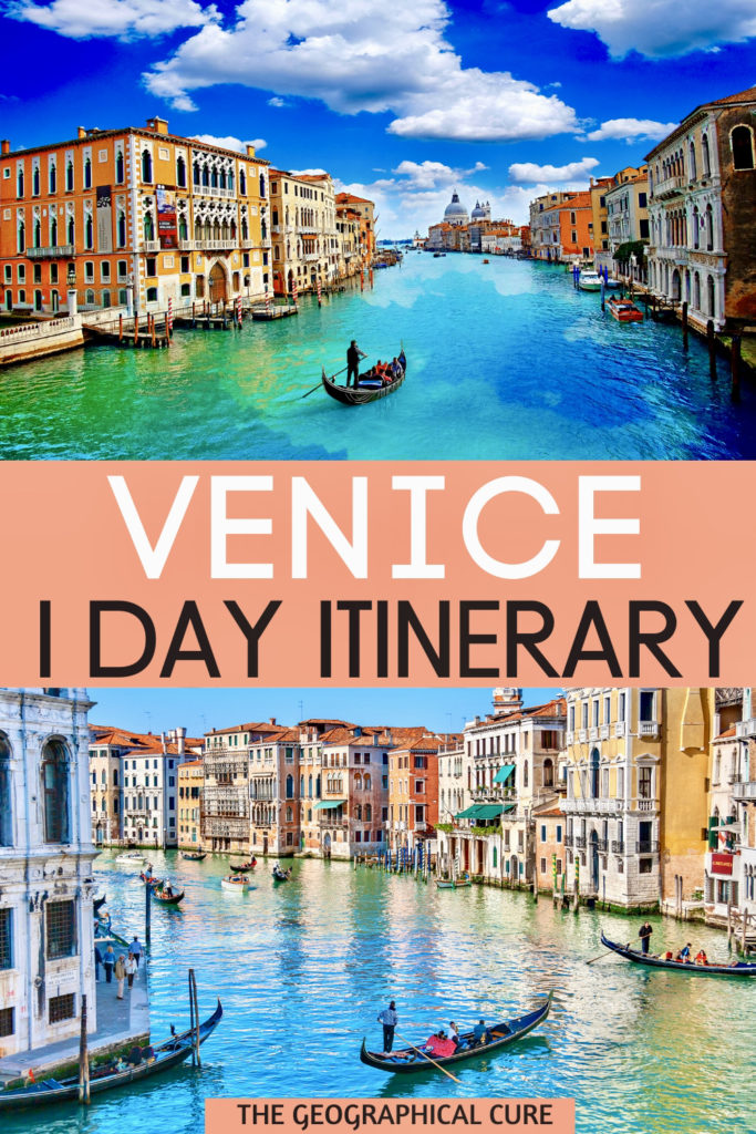 Pinterest pin for 1 day in Venice itinerary