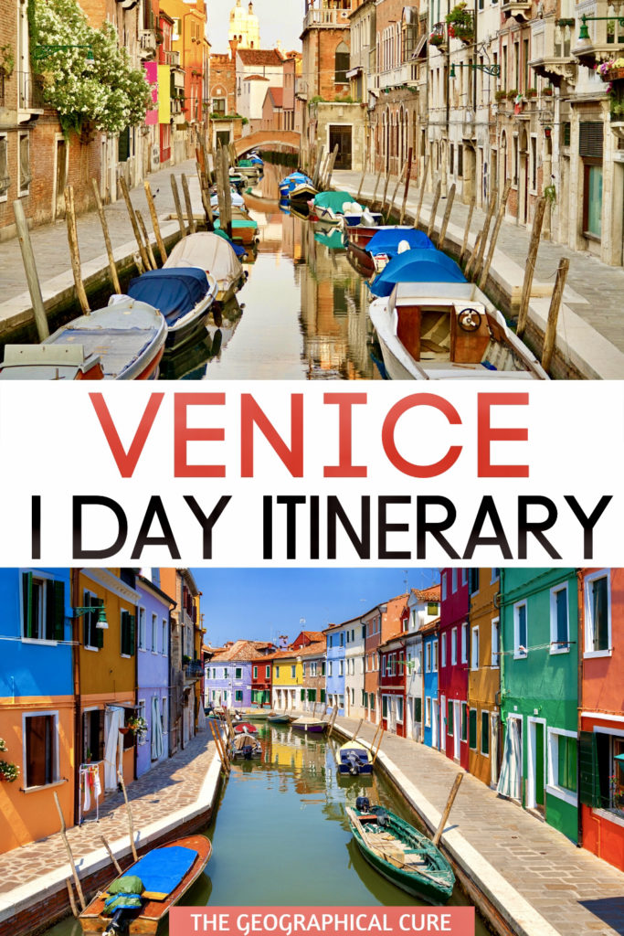Pinterest pin for one day in Venice itinerary