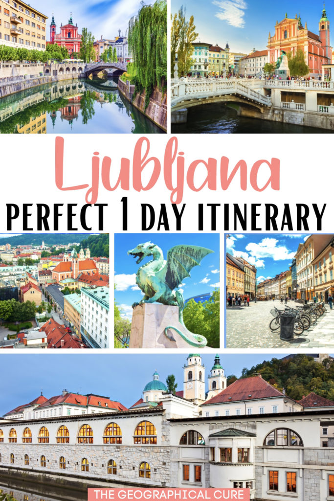 Pinterest pin for one day in Ljubljana itinerary