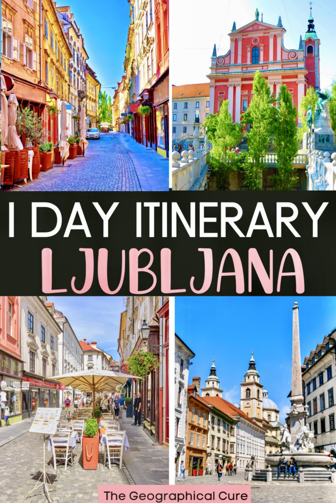 Pinterest pin for one day in Ljubljana itinerary