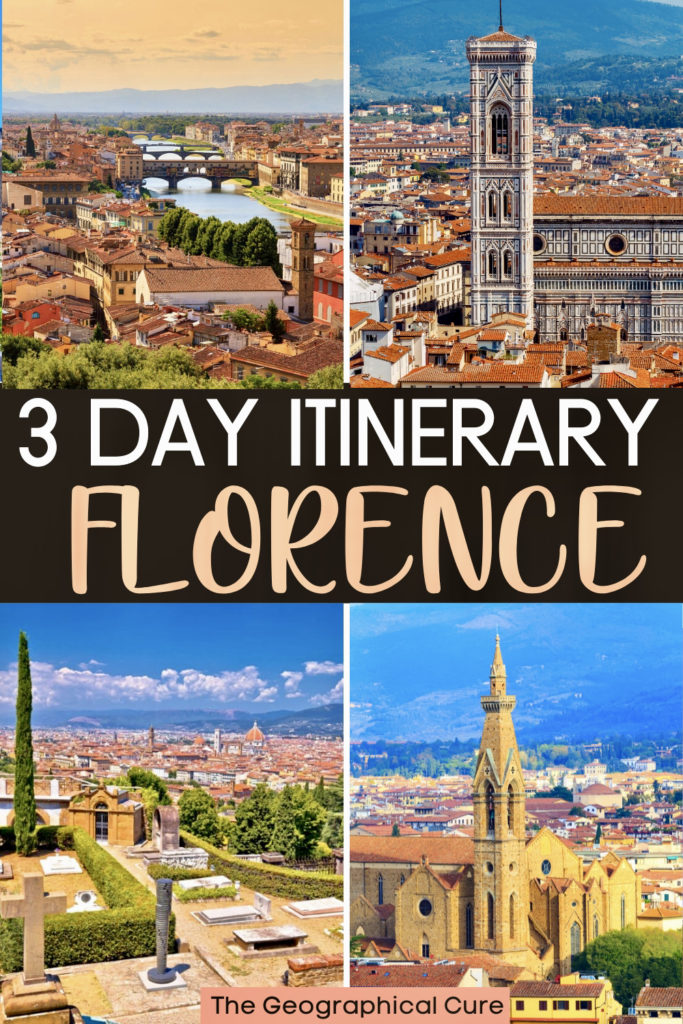 Pinterest pin for 3 days in Florence itinerary