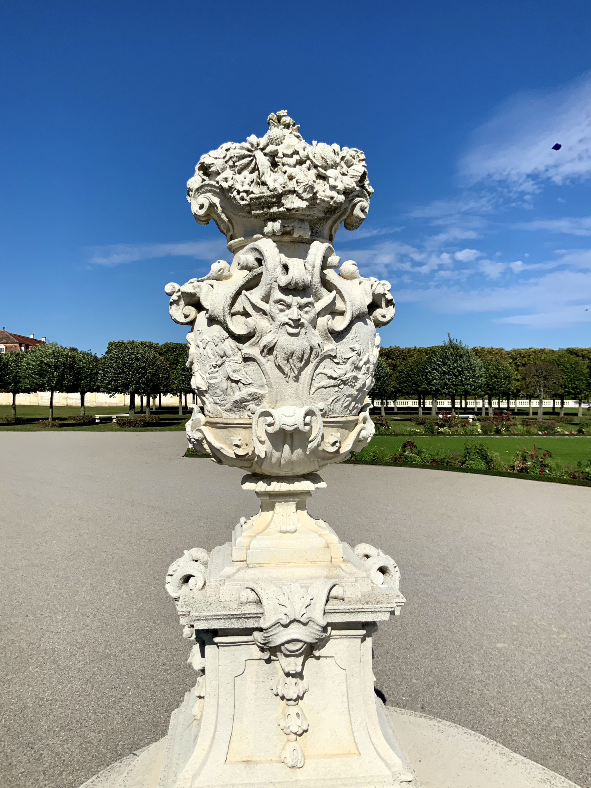 sculpture in the gardens of Hof Palace