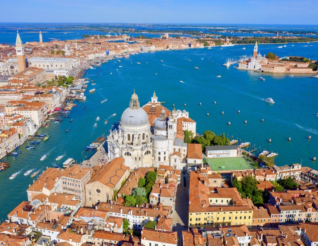 aerial view of Venice