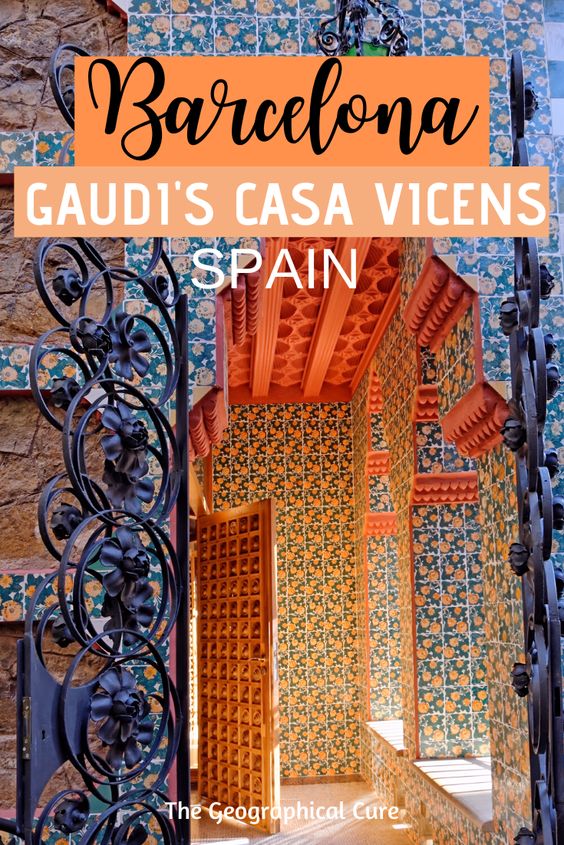 Pinterest pin for guide to Casa Vicens